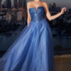 Vestido de fiesta deep blue 12 - Cód. 15303