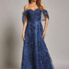 Vestido de fiesta navy L - Cód. 15291