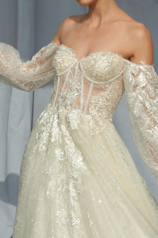 Vestido de novia off white M - Cód. 15550 - Imagen 4