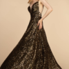 Vestido de fiesta gold L - Cód. 15456