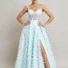 Vestido de fiesta mint multi M - Cód. 15578
