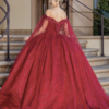 Vestido de quince años burgundy L - Cód. 15695 - Imagen 3