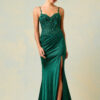 Vestido de fiesta hunter green L - Cód. 15767