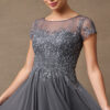 Vestido de fiesta charcoal L. - Cód. 16057 - Imagen 4