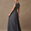Vestido de fiesta charcoal L. - Cód. 16057 - Imagen 3