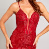 Vestido de fiesta burgundy L - Cód. 16064 - Imagen 4