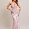Vestido de fiesta mauve M - Cód. 16074