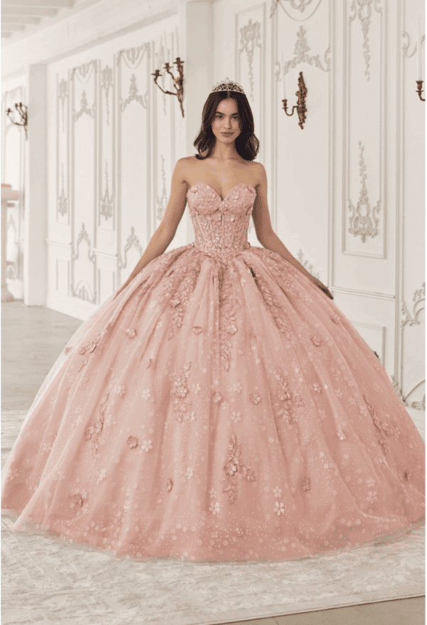 Vestido de quince años blush M - Cód. 16238