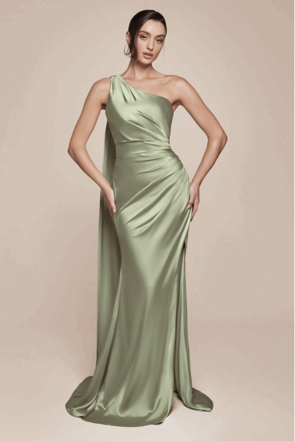 Vestido de fiesta sage 10 - Cód. 16165