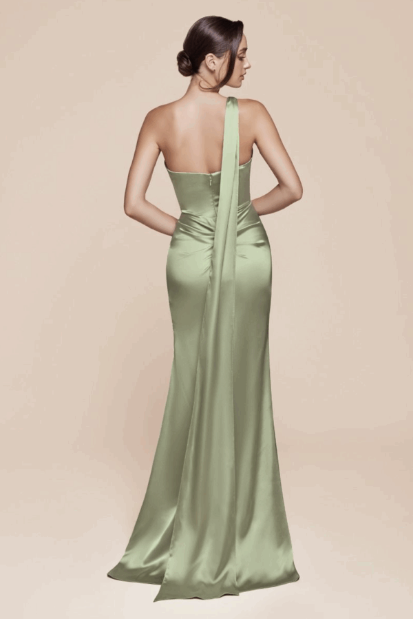 Vestido de fiesta sage 10 - Cód. 16165 - Imagen 3