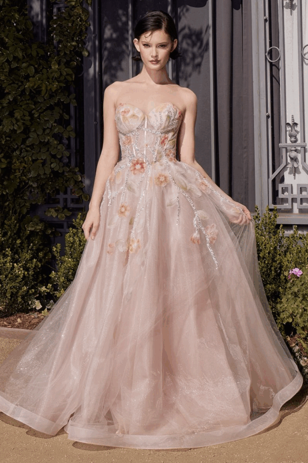 Vestido de fiesta peach 8 - Cód. 16170