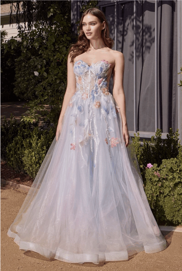 Vestido de fiesta lt blue 8 - Cód. 16169