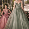 Vestido de fiesta dark sage 8 - Cód 16171