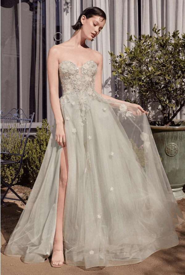Vestido de fiesta sage 8 - Cód. 16176