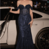 Vestido de fiesta navy 16 - Cód. 16180