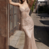 Vestido de fiesta mocha gold 6 - Cód. 16181