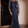 Vestido de fiesta navy 16 - Cód. 16186