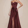Vestido de fiesta burgundy 14 - Cód. 16201