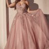 Vestido de fiesta dusty rose 4 - Cód. 16213