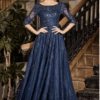 Vestido de fiesta navy 20 - Cód. 16216