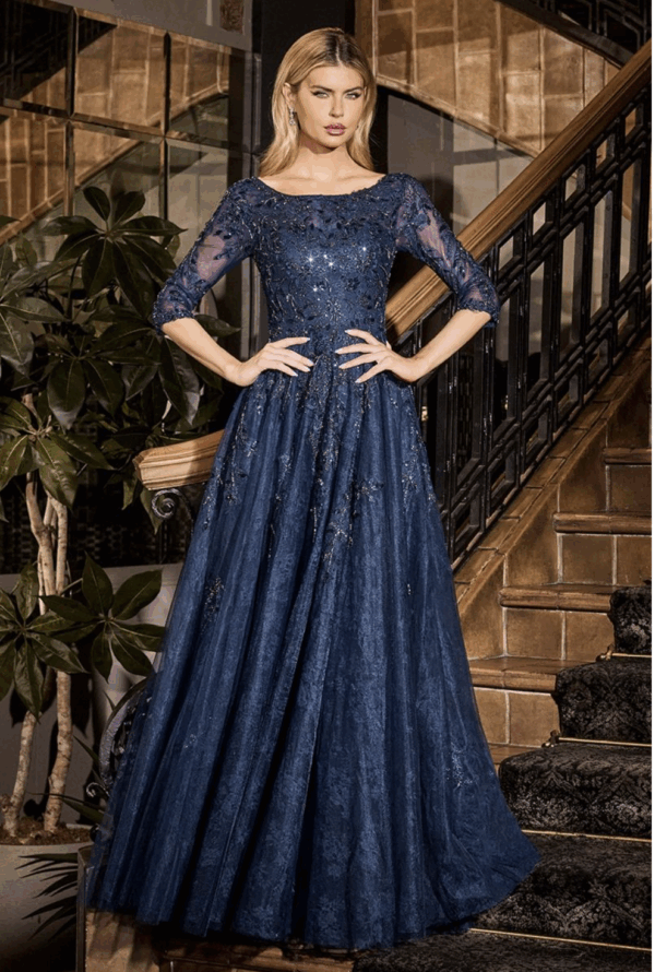 Vestido de fiesta navy 20 - Cód. 16216