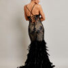 Vestido de fiesta black nude S - Cód 16151 - Imagen 3