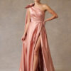 Vestido de fiesta rose gold M - Cód. 16154
