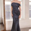 Vestido de fiesta navy 2XL - Cód. 16226