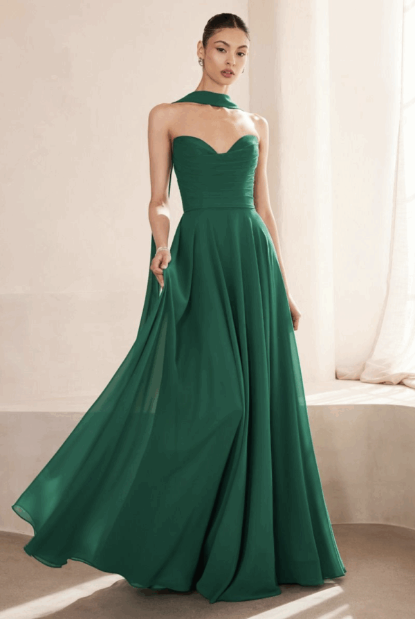 Vestido de fiesta emerald S - Cód. 16230