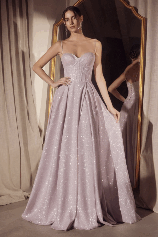 Vestido de fiesta lt pink S - Cód. 16231