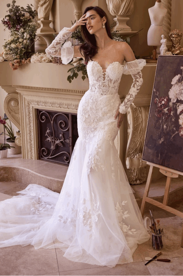 Vestido de novia off white 8 - Cód. 16247