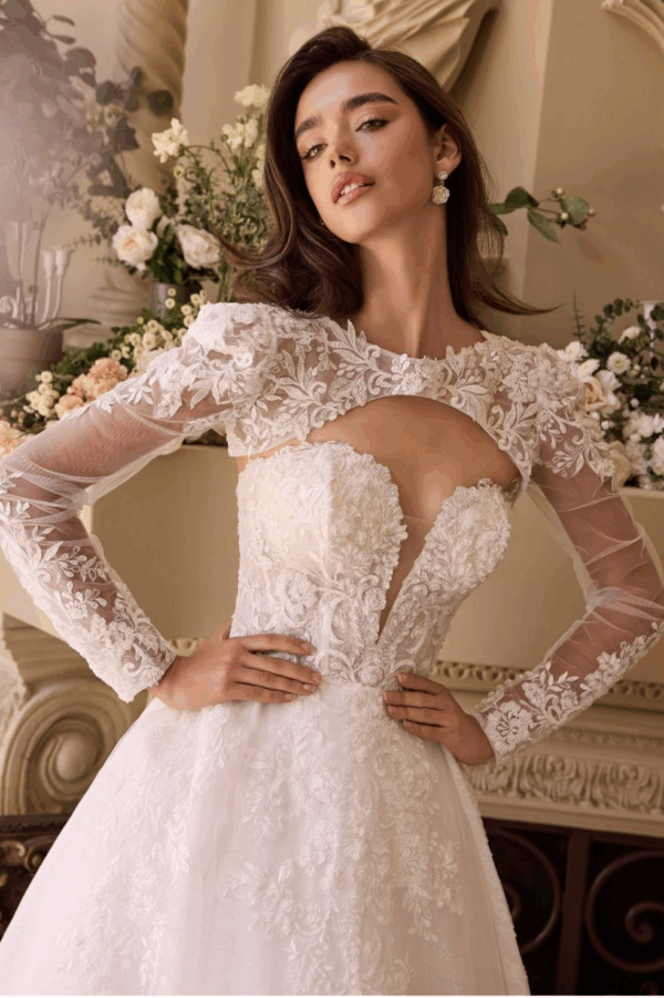 Vestido de novia off white 8 - Cód. 16248