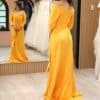 Vestido de fiesta mustard 8 - Cód. 15977 - Imagen 4