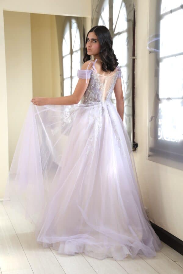 Vestido de fiesta lilac 6 - Cód. 16005 - Imagen 4