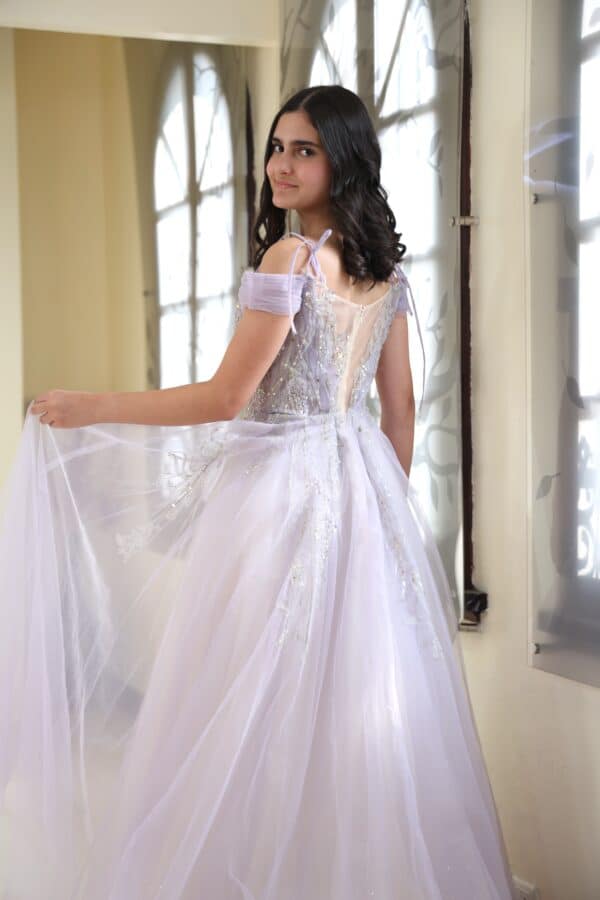 Vestido de fiesta lilac 6 - Cód. 16005 - Imagen 5