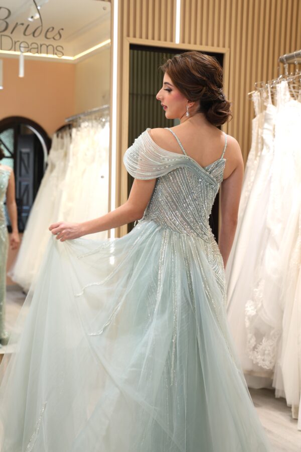 Vestido de fiesta sage 16 - Cód. 16283 - Imagen 5