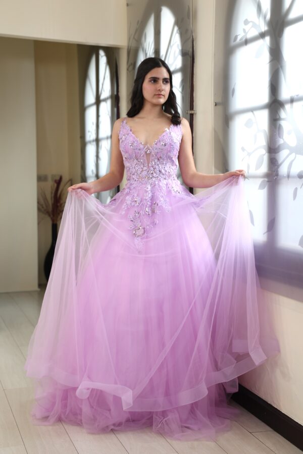 Vestido de fiesta purple 16 - Cód. 16285