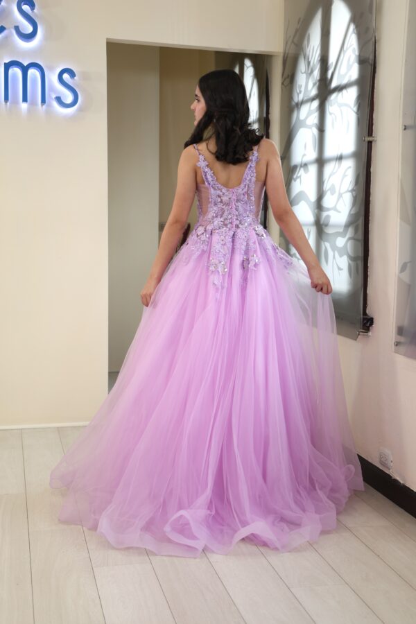 Vestido de fiesta purple 16 - Cód. 16285 - Imagen 3
