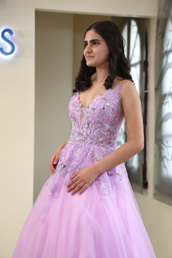 Vestido de fiesta purple 16 - Cód. 16285 - Imagen 4