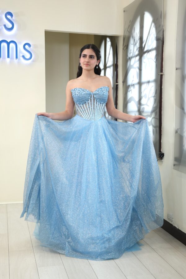 Vestido de fiesta baby blue 16 - Cód. 16286