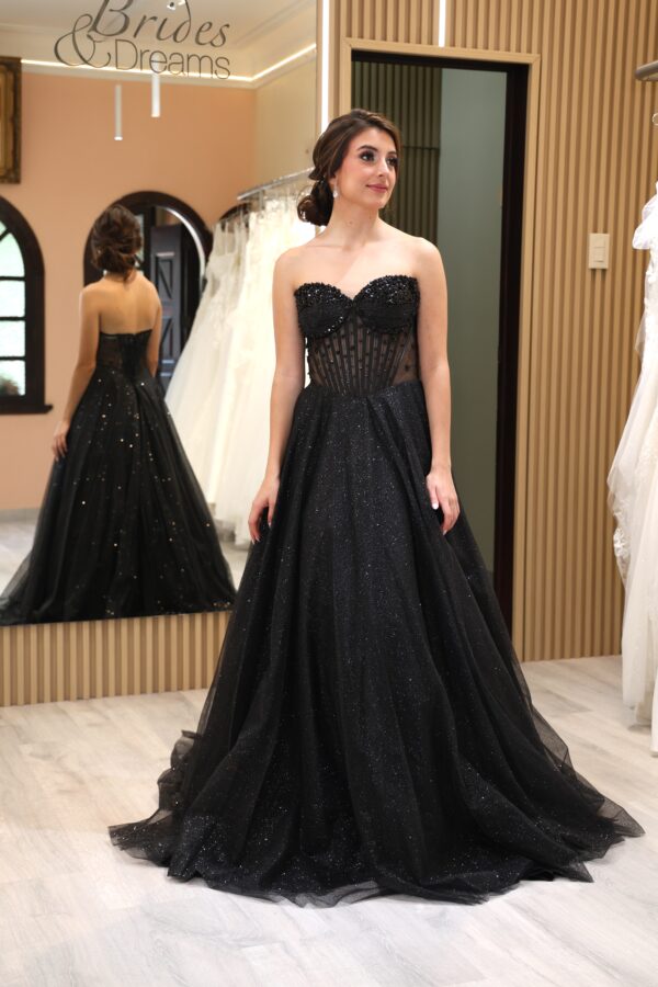 Vestido de fiesta black 16 - Cód. 16287