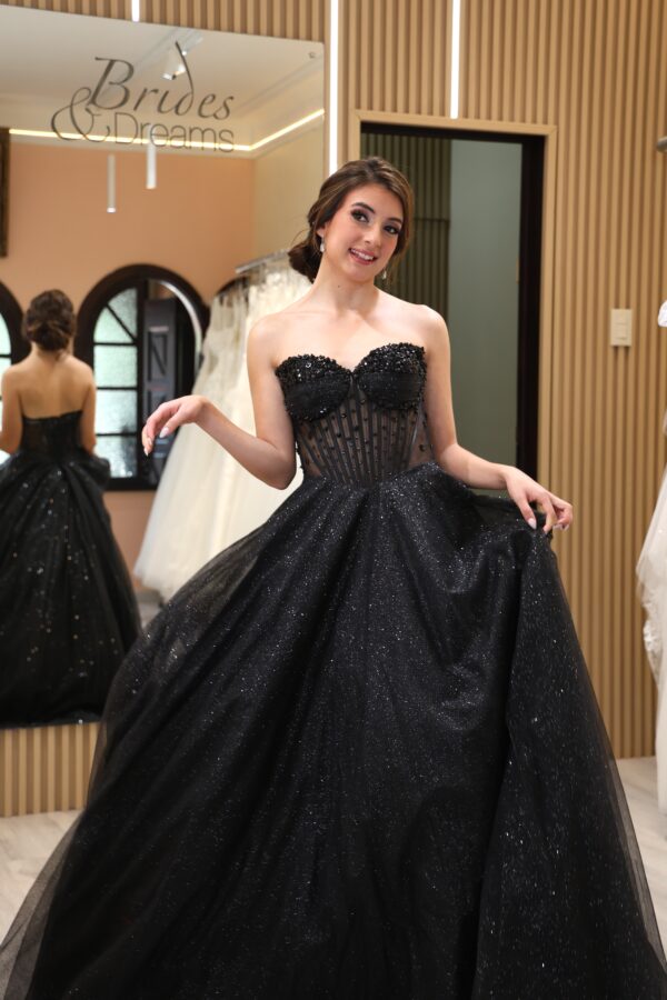 Vestido de fiesta black 16 - Cód. 16287 - Imagen 2
