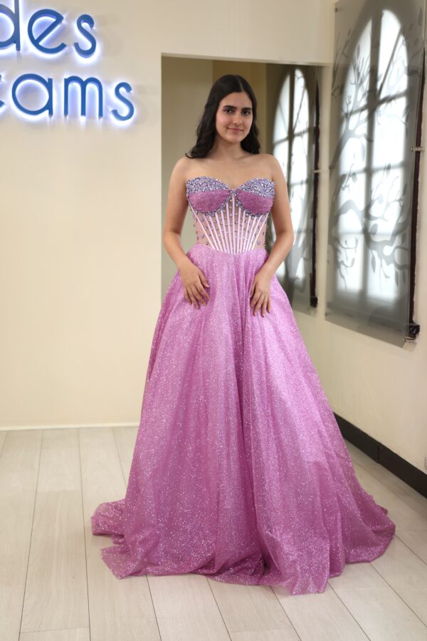 Vestido de fiesta lilac 16 - Cód. 16288