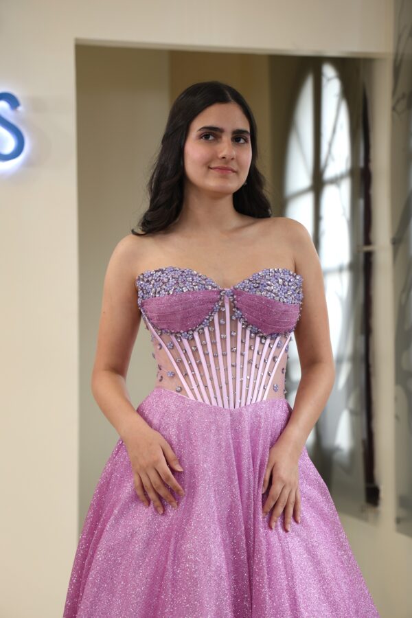Vestido de fiesta lilac 16 - Cód. 16288 - Imagen 4