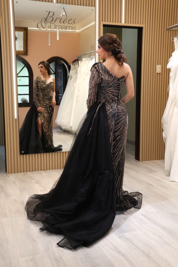 Vestido de fiesta black 16 - Cód. 16298 - Imagen 3
