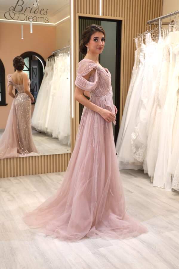 Vestido de fiesta mauve 16 - Cód. 16299 - Imagen 4