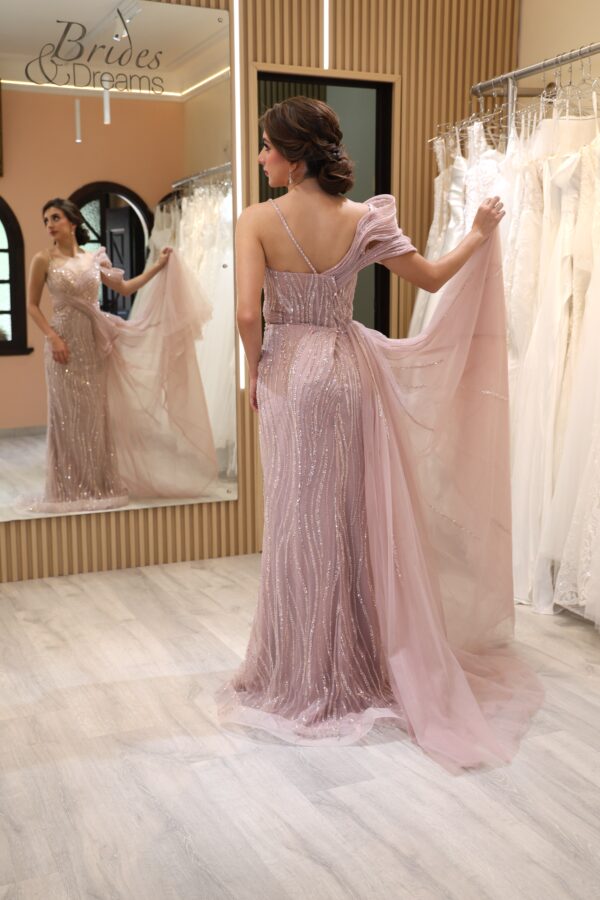 Vestido de fiesta mauve 16 - Cód. 16299 - Imagen 3