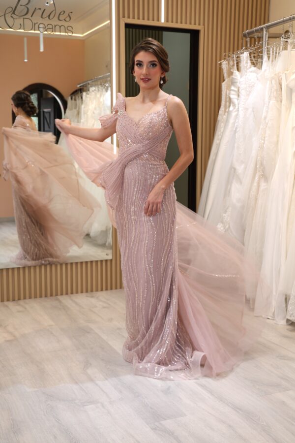 Vestido de fiesta mauve 16 - Cód. 16299