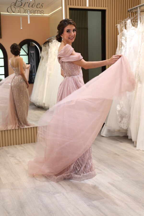 Vestido de fiesta mauve 16 - Cód. 16299 - Imagen 6