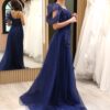 Vestido de fiesta navy 16 - Cód. 16300